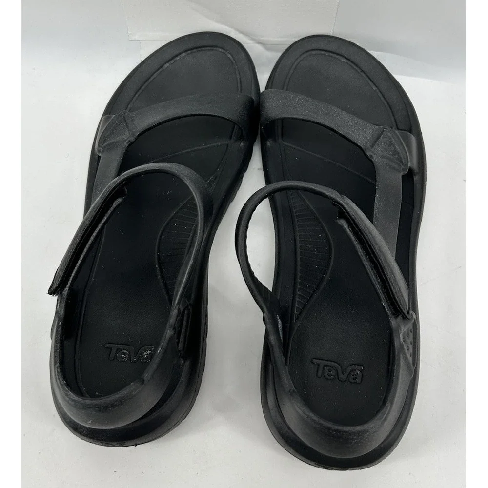 Teva Hurricane Drift Sandals Hook And Loop Sling Back Black Men's 12